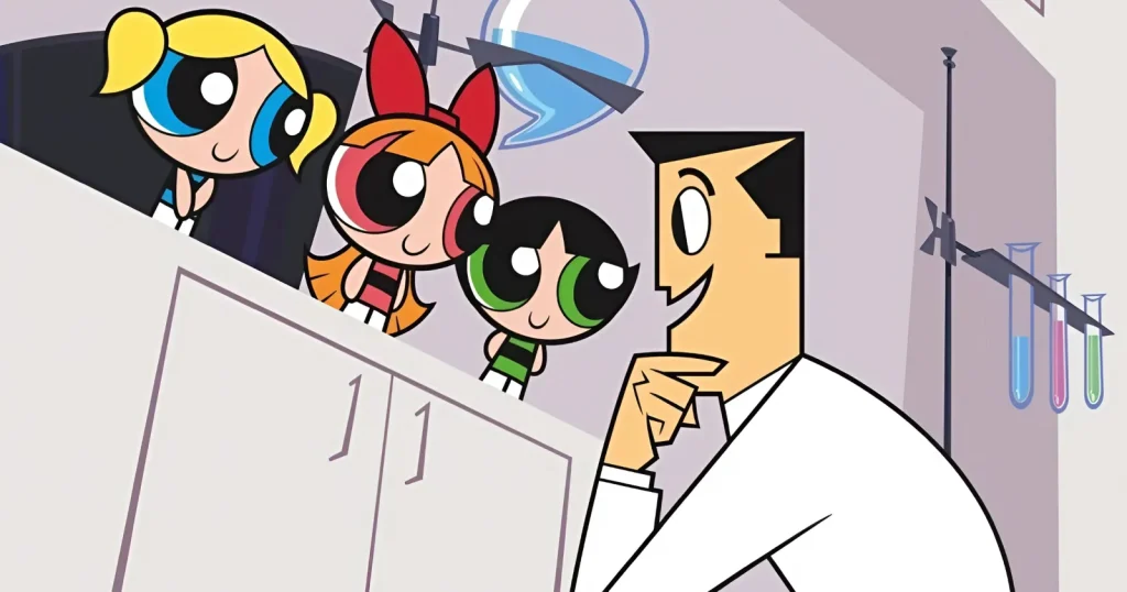 Powerpuff girls and Professor Utonium - KUBET